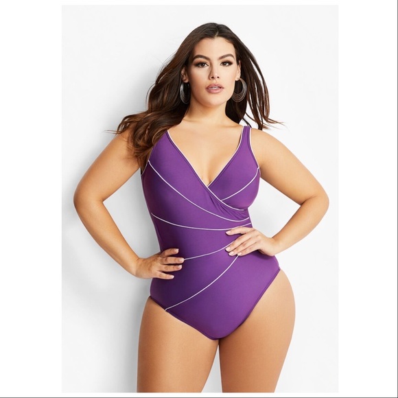 Miraclesuit Other - MiracleSuit purple one piece bathing suit, 18.